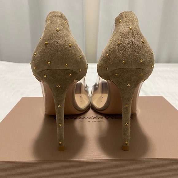 Gianvito Rossi Plexi stud heels - Picture 3 of 5